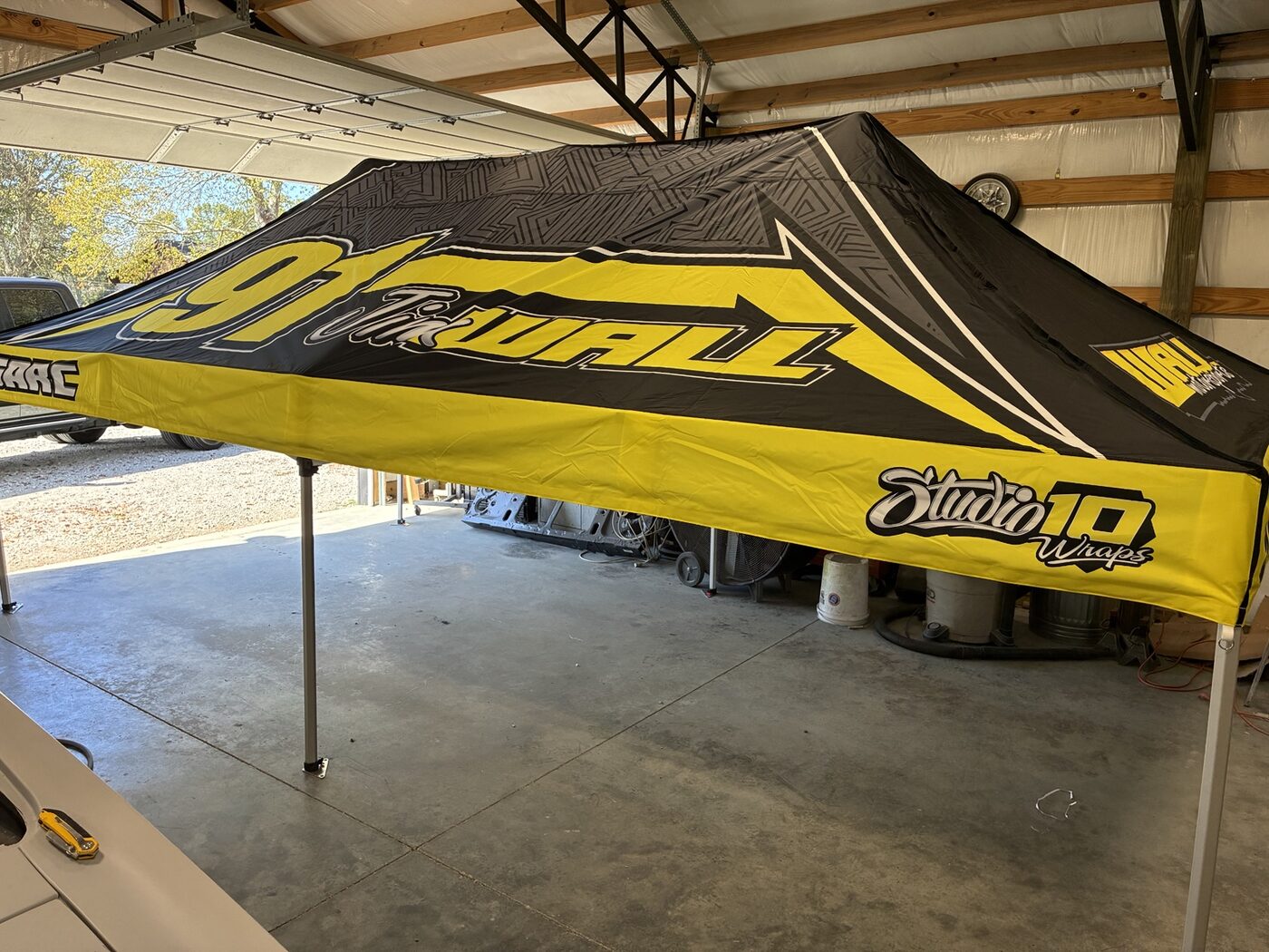 Yellow custom Studio 10 canopy